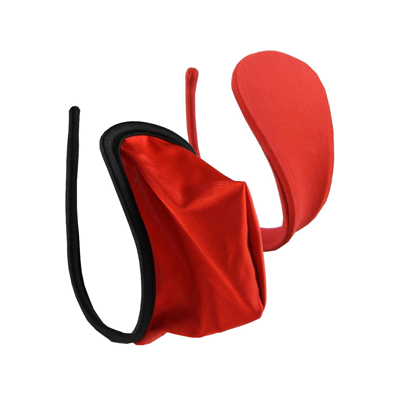Verführerisches 1 Paar C-String Mini Unterwäsche Tanga Slip Dessous Set S M L in Rot-Schwarz für maximalen Komfort und Stil.