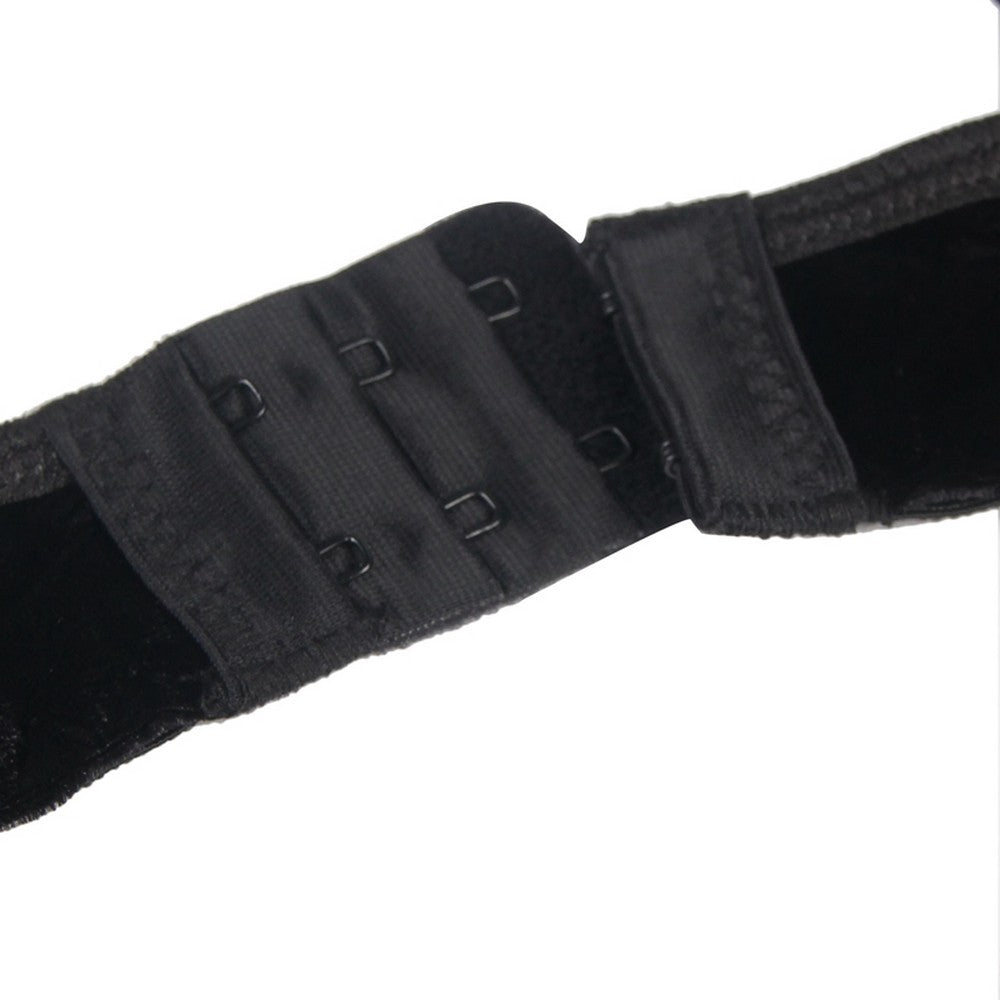 Bodysuits Garter Belt Sleeveless Body V-Neck Velvet Underwear Floral Lingerie S/XL