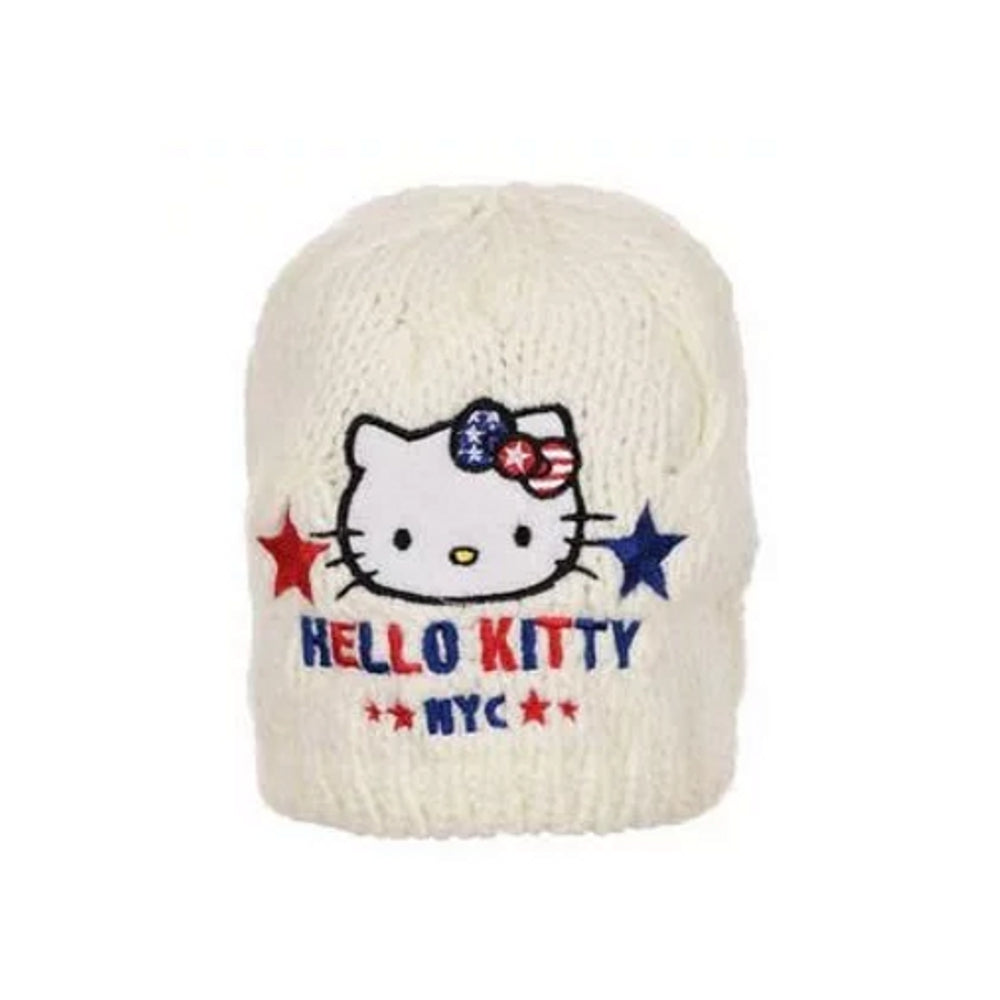 Hello Kitty Warme Wintermütze Katze Kindermütze Mädchen Strickmütze 52-54cm
