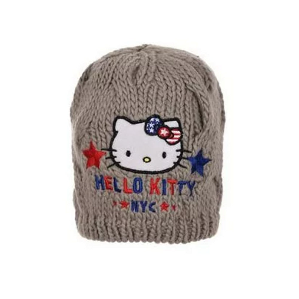 Hello Kitty Warme Wintermütze Katze Kindermütze Mädchen Strickmütze 52-54cm