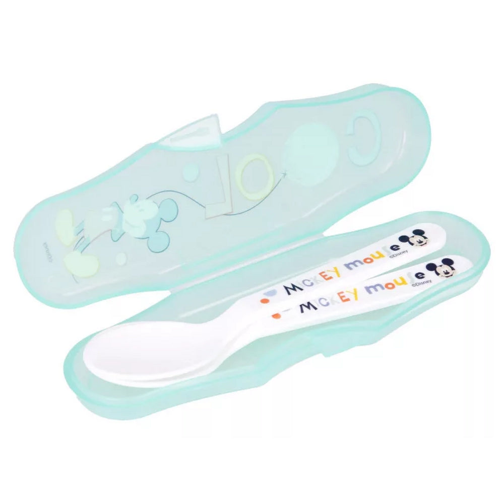 Disney travel cutlery set Mickey Mouse baby tablespoon set kindergarten kids 3 pieces