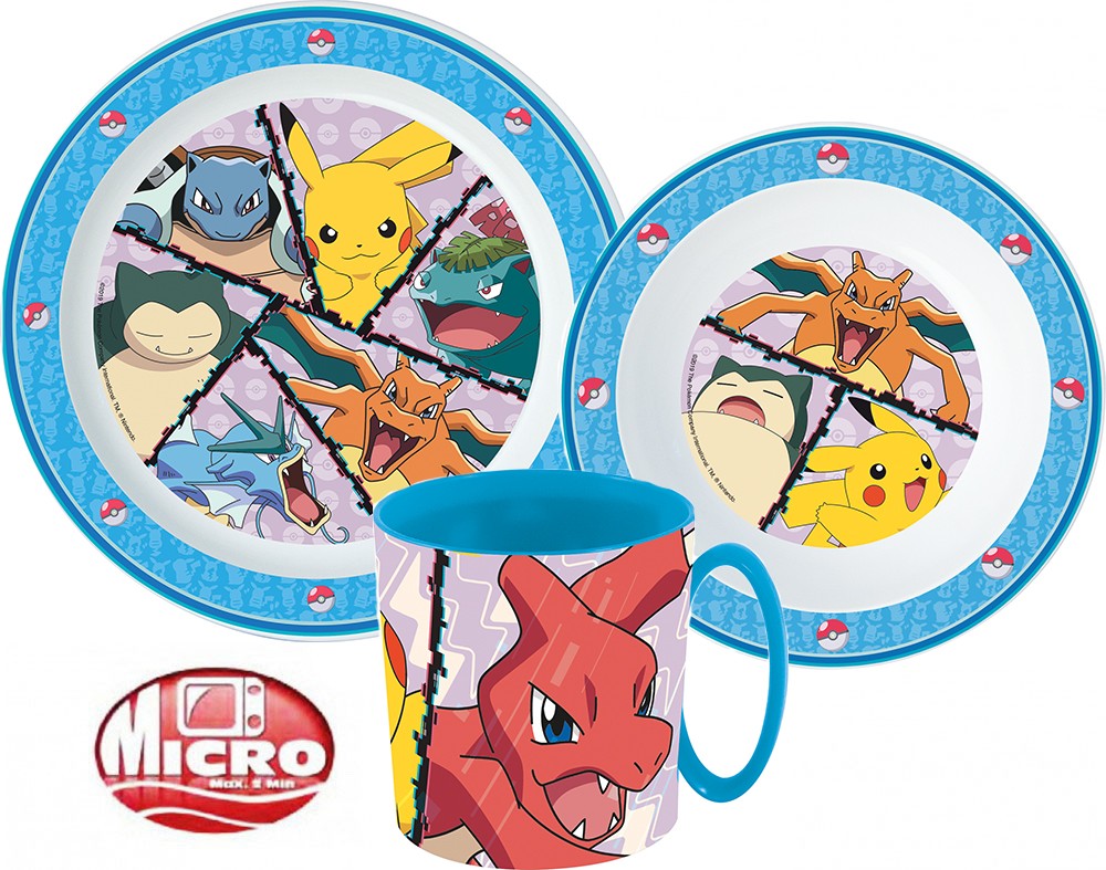Pokémon Pikachu Gamer Tableware Set Cutlery Set Breakfast Children Kindergarten