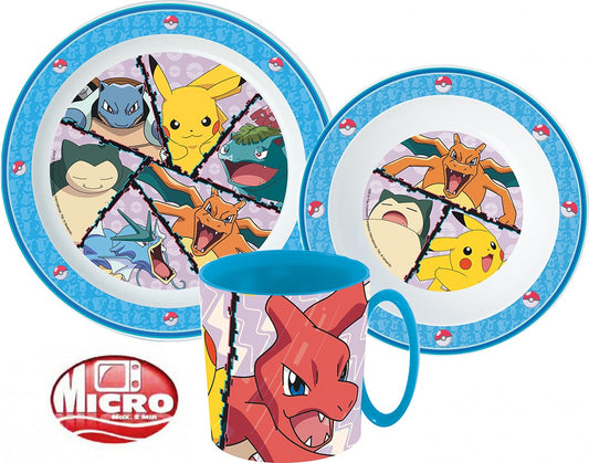 Pokémon Pikachu Gamer Tableware Set Cutlery Set Breakfast Children Kindergarten
