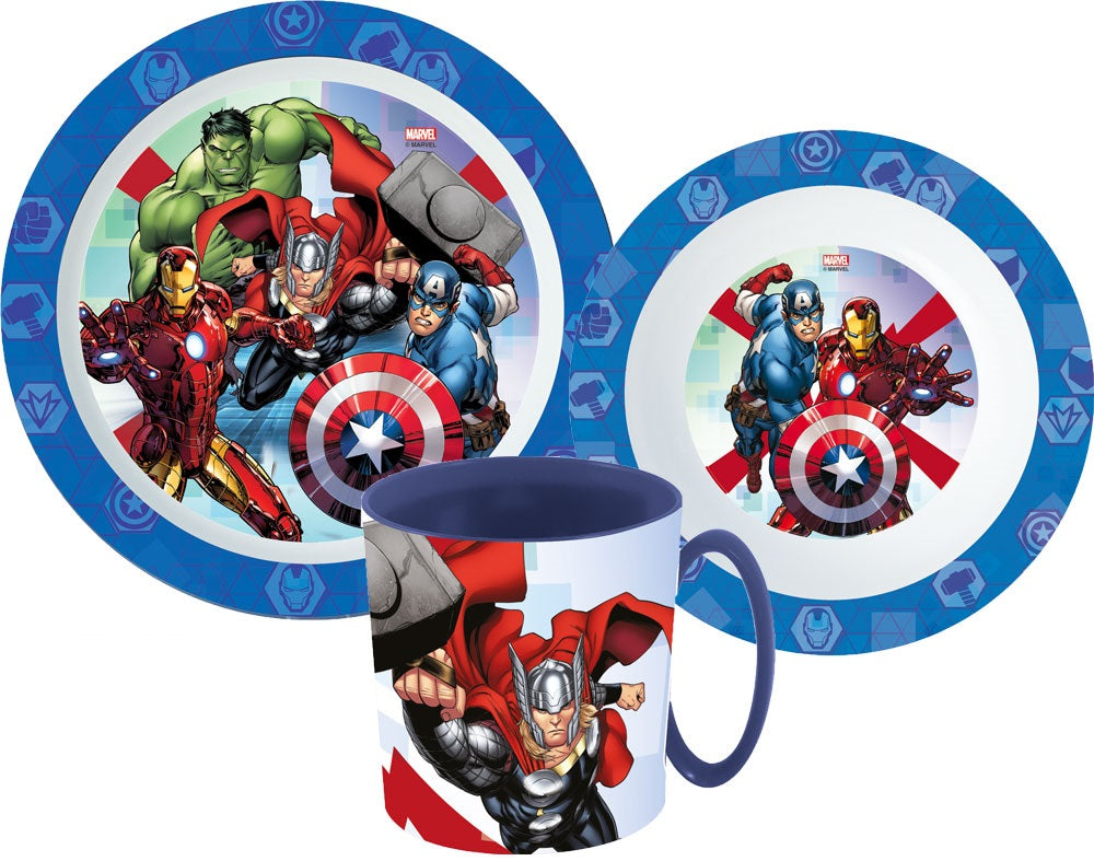 Avengers Cutlery Set Breakfast Set Children Halk Tableware Cartoon Kindergarten