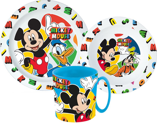 Mickey Mouse Tableware Set Cutlery Set Breakfast Children Disney Donald Kindergarten