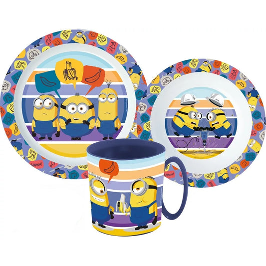 Minions Movie Tableware Set Cutlery Set Breakfast Kids Cartoon Kindergarten