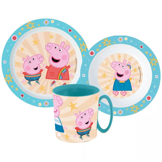 Peppa Pig Tableware Set Breakfast Toddler Cutlery Set Kindergarten