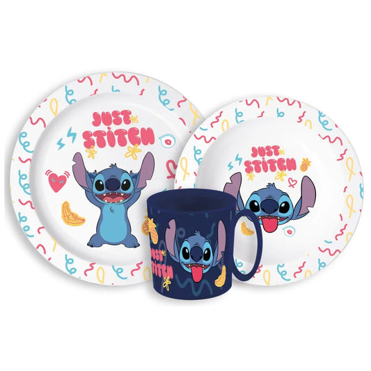 Lilo & Stitch Kinder Geschirr Frühstücksset Kindergarten Besteckset - STF33357