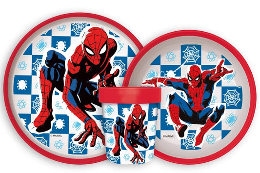 Marvel Spider-Man Tableware Set Boy Kindergarten Non-Slip 260ml - STF66671