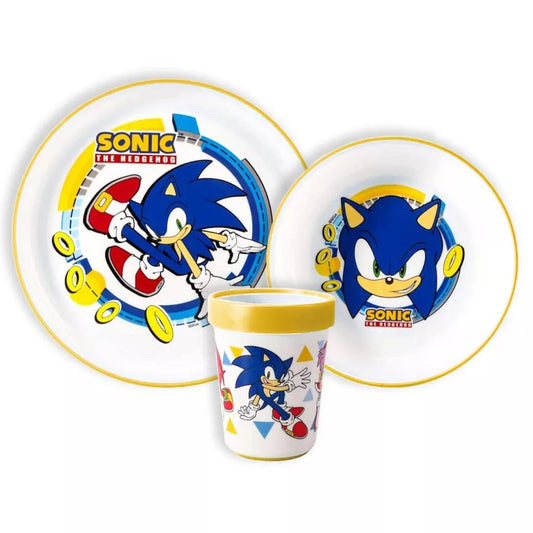 Sonic The Hedgehog Tableware Set Boy Kindergarten Non-Slip 260ml - STF66681