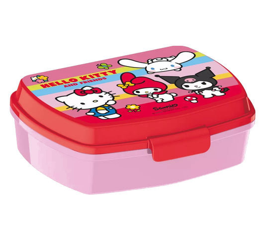 Hello Kitty Stor Brotdose Brotbüchse Sandwich Lunchbox Schule Kinder 16x12cm - STF82884