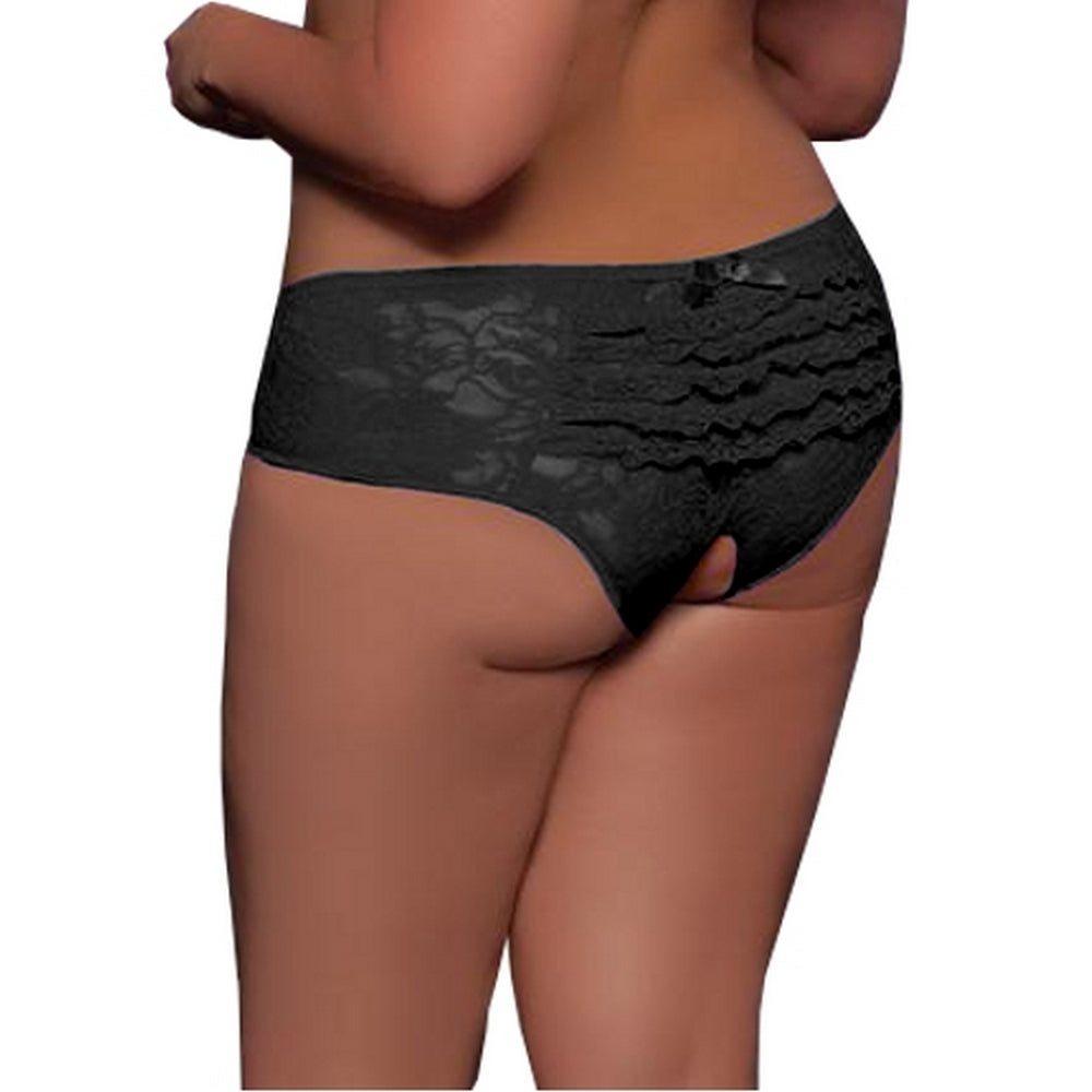 Open Panty Women's Lace Flowers Transparent Underpants Briefs Lingerie SML XL - P5278