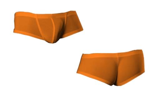 New Men's Briefs Boxer Shorts Orange Body Hipster Men Borat Shorts Gogo Panty Size M