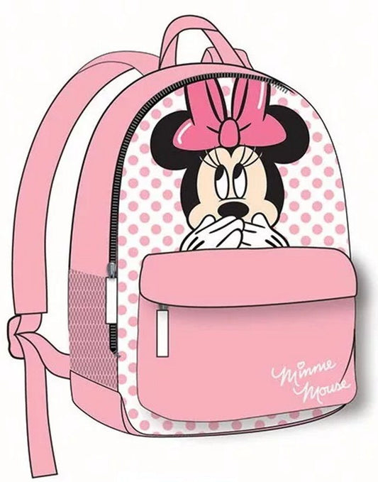 Disney Minnie Mouse Backpack Girls Pink Kindergarten Daycare Bag 28cm