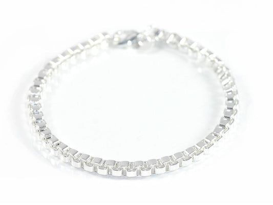 5mm women's curb bracelet braided jewelry gift Ø 60mm