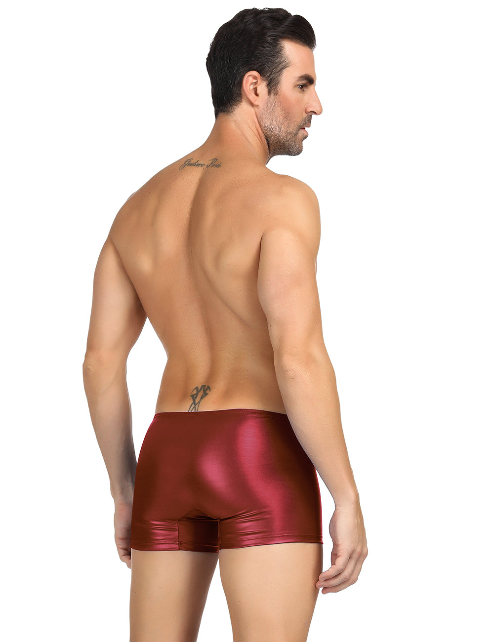 Boxershorts Zipper Wetlook Boxer Shorts Herren Slip Männer Hose Unterwäsche S/XL - MP069