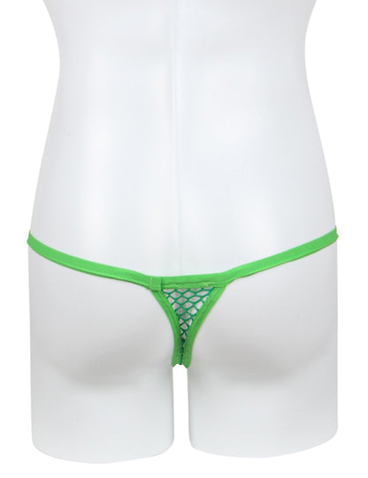 Herren String Tanga Grün Neon Fishnet Micro Unterwäsche Gay M/L/XL