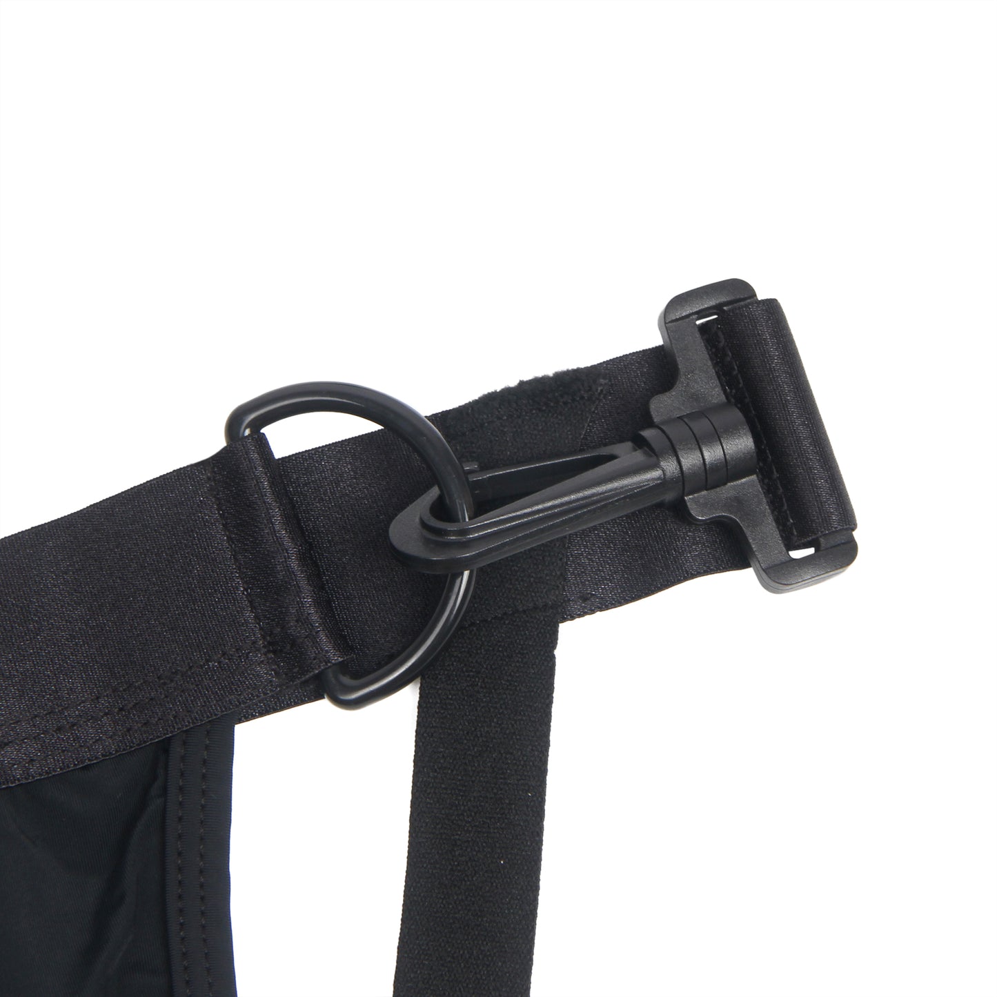 Herren Crop Top Langarm mit Jockstrap – Schwarzes Unterwäsche-Set - MP272