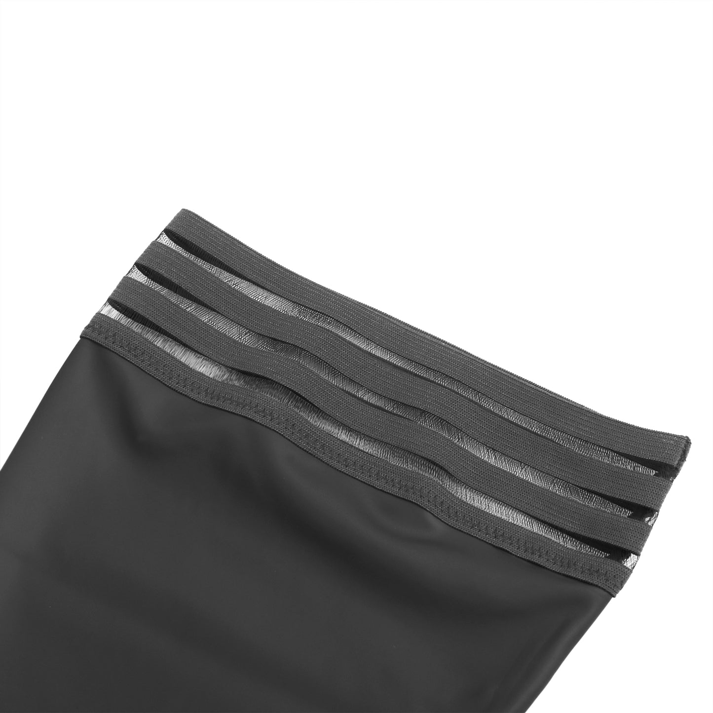 Overknees Lack Leder Gothic Gestreift Halterlose Strümpfe Stulpen Wetlook Latex - R82089