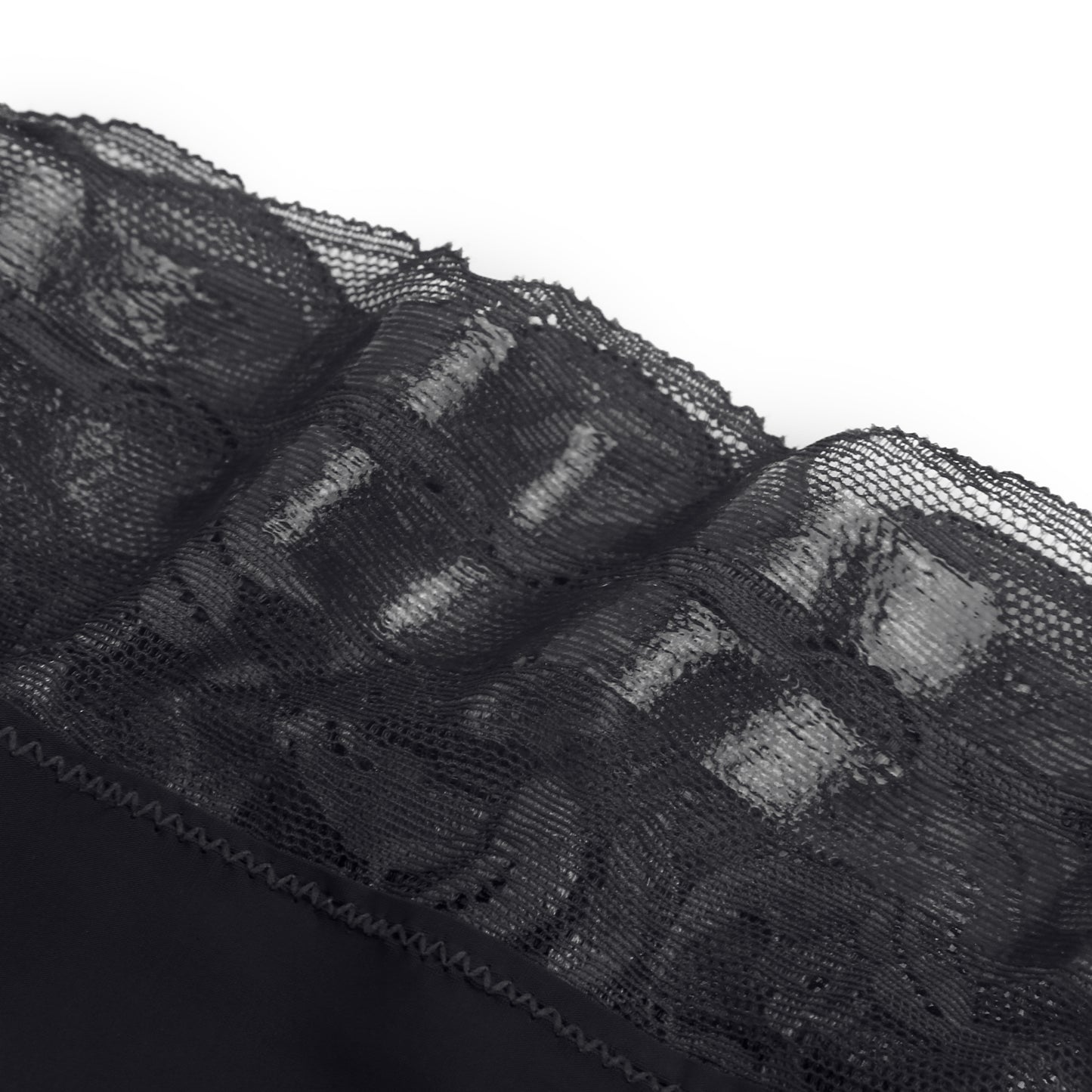 Overknees Wetlook Matt Spitze Lack Leder Gothic Halterlose Strümpfe Stulpen - R82094