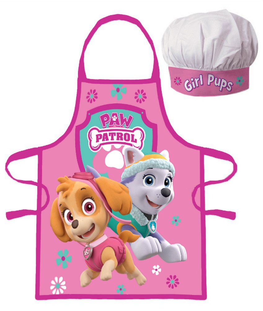 2-piece apron set Paw Patrol children's girls and boys kindergarten school cooking set - BRM008243