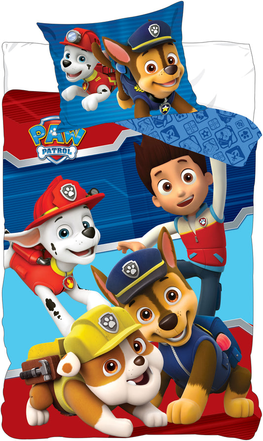 Paw Patrol Wendebettwäsche Jungen Bettwäsche Set Bettbezug Kinder 140×200cm