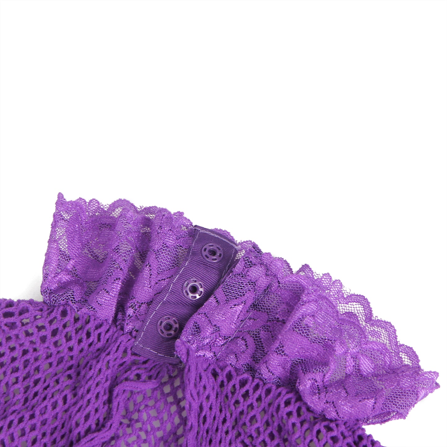 Sexy Netzbody Damen Catsuit Langarm Dessous Spitzenoptik Transparenz S/M - H3634