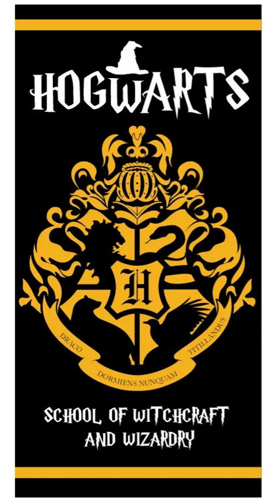 Harry Potter Black Hogwarts Children's Towel Bath Towel Cotton Beach Towel 70 x 140cm