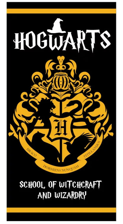 Harry Potter Black Hogwarts Children's Towel Bath Towel Cotton Beach Towel 70 x 140cm