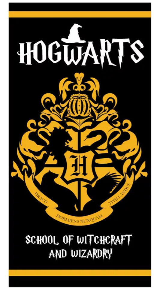 Harry Potter Schwarz Hogwarts Kinder Handtuch Badetuch Baumwolle Strandtuch 70 x 140cm