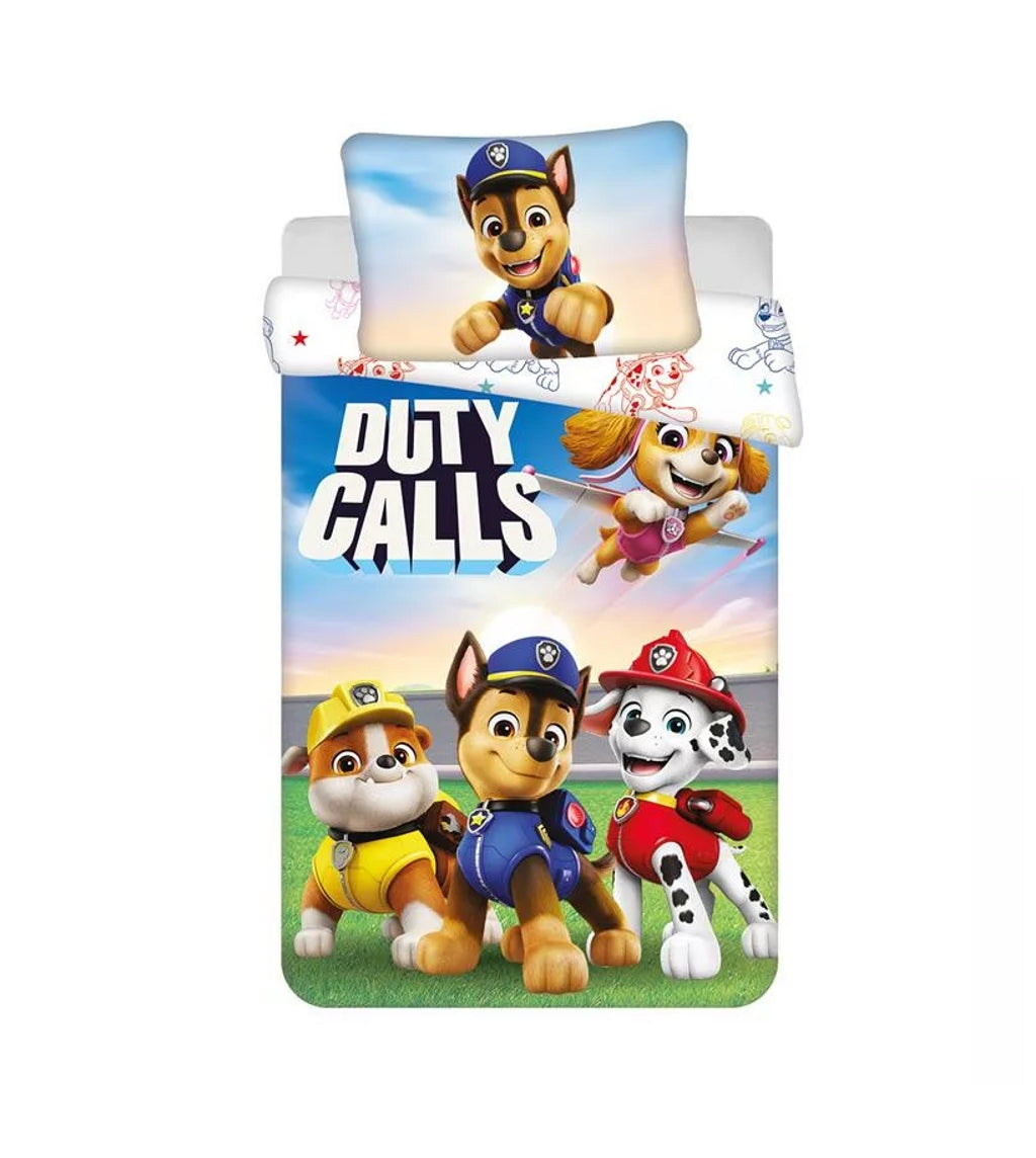 Paw Patrol Bettwäsche Set Bettbezug "Duty Calls" Wendebettwäsche 100×135cm - JFK128375