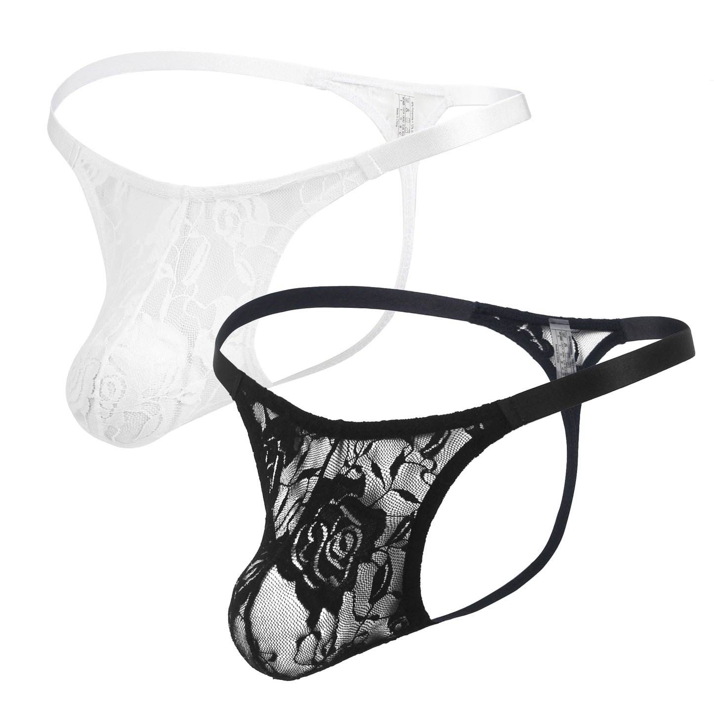 Transparenter Tanga aus Spitze für Herren mit Blumenprint - Sexy Unterwäsche von Lau Fashion - MP308