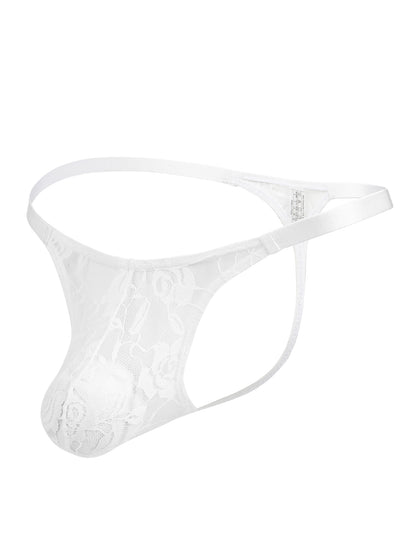 Transparenter Tanga aus Spitze für Herren mit Blumenprint - Sexy Unterwäsche von Lau Fashion - MP308