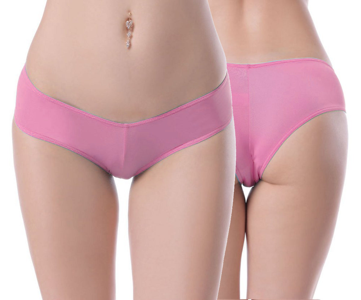 Damen Brazilian Basic Pants Rosa Unterhose Gogo Panty Dessous S/M