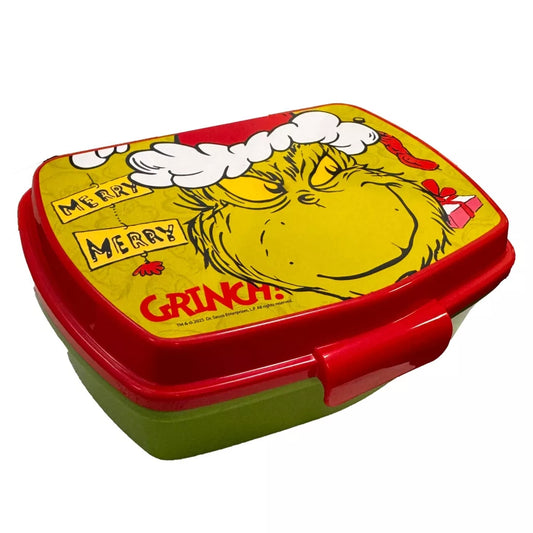 Der Grinch Stor Brotdose Brotbüchse Sandwich Lunchbox Schule X-Mas 16x12cm - STF33774
