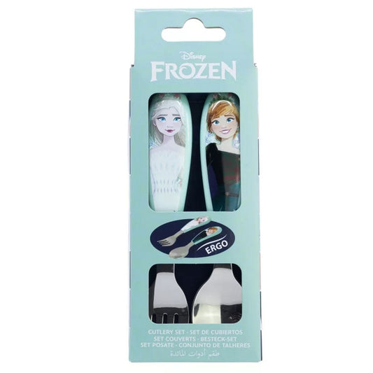 2-teilig Disney Eiskönigin Frozen Besteck-Set Frühstücksset Gabel Löffel Kinder - STF81018