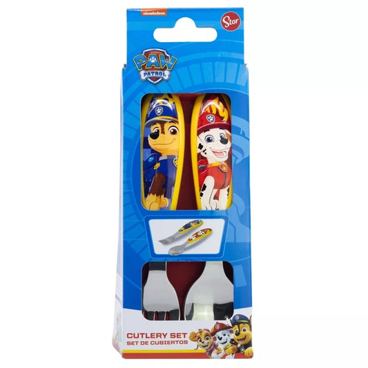 2-teilig Paw Patrol Besteck-Set Frühstücksset Gabel und Löffel Kindergarten Kids - STF81618