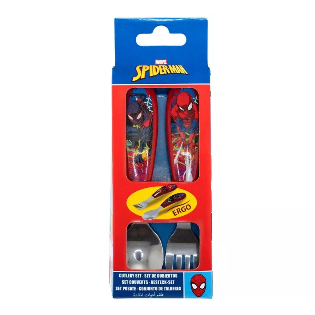 2-teilig Marvel Spiderman Besteck-Set Frühstücksset Gabel Löffel Kindergarten Kids - STF83518